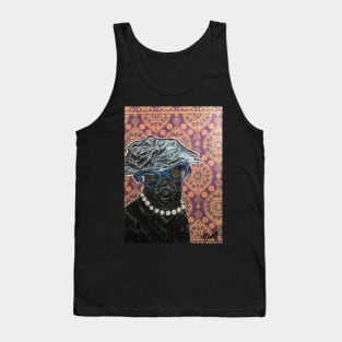 Black pearl pug Tank Top